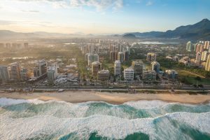 Aerial view of Barra da Tijuca - Rio de Janeiro, Brazil